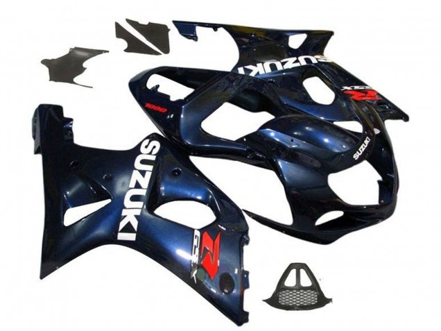 2000-2002 Dark Blue Suzuki GSXR1000 Motorcycle Fairings