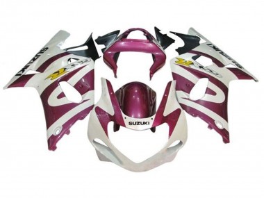 2000-2002 White Purple Yellow Suzuki GSXR1000 Motorcycle Fairings