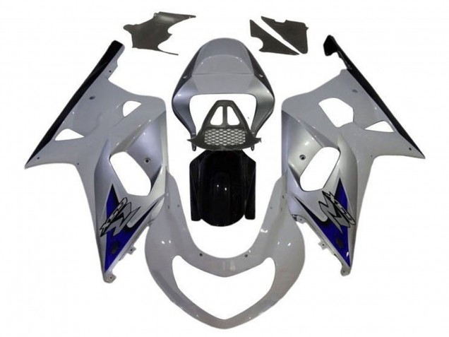 2000-2002 White Silver Blue Black Suzuki GSXR1000 Motorcycle Fairings