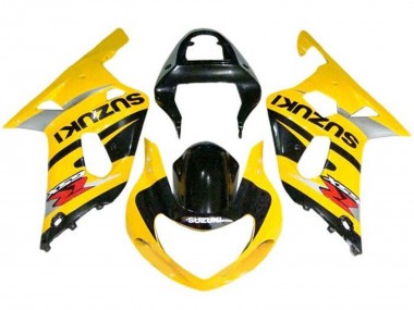 2000-2002 Yellow Grey Black Suzuki GSXR1000 Motorcycle Fairings