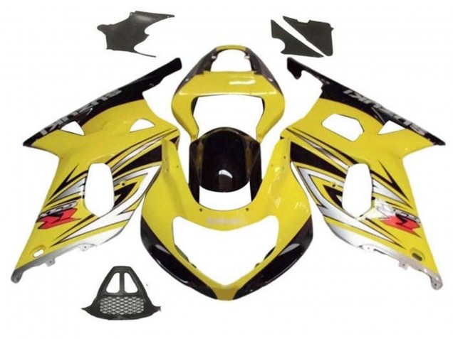 2000-2002 Yellow Silver Glossy Black Suzuki GSXR1000 Motorcycle Fairings