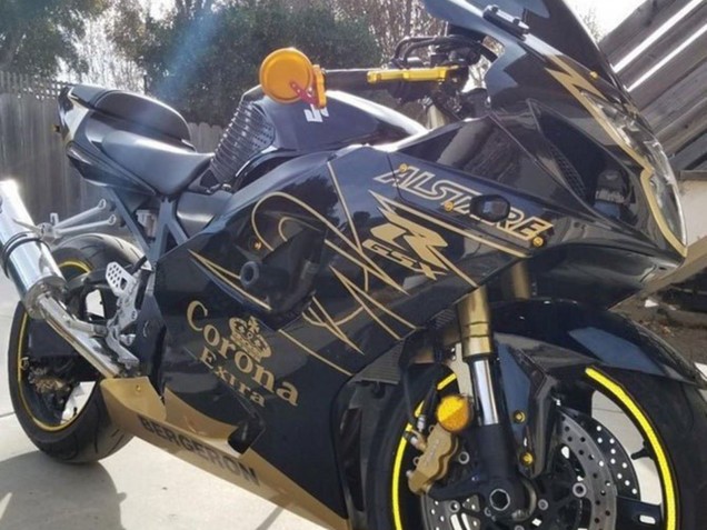 2003-2004 Black Gold Corona Suzuki GSXR 1000 Motorcycle Fairings