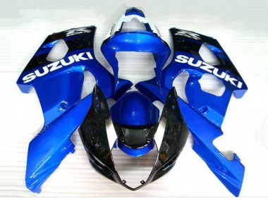 2003-2004 Blue Black White Suzuki GSXR 1000 Motorcycle Fairings