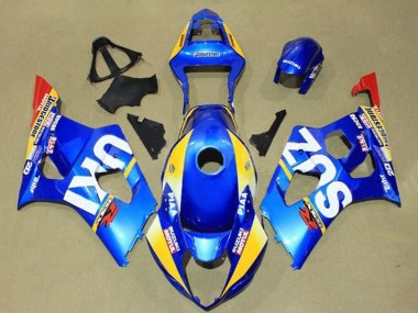2003-2004 Blue Yellow Red White Motul Suzuki GSXR 1000 Motorcycle Fairings