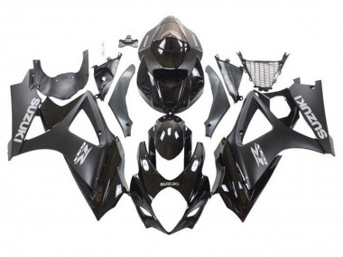 2005-2006 Glossy Black Matte Black Suzuki GSXR 1000 Motorcycle Fairing Kits