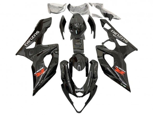 2005-2006 Glossy Black Red Grey Suzuki GSXR 1000 Motorcycle Fairings