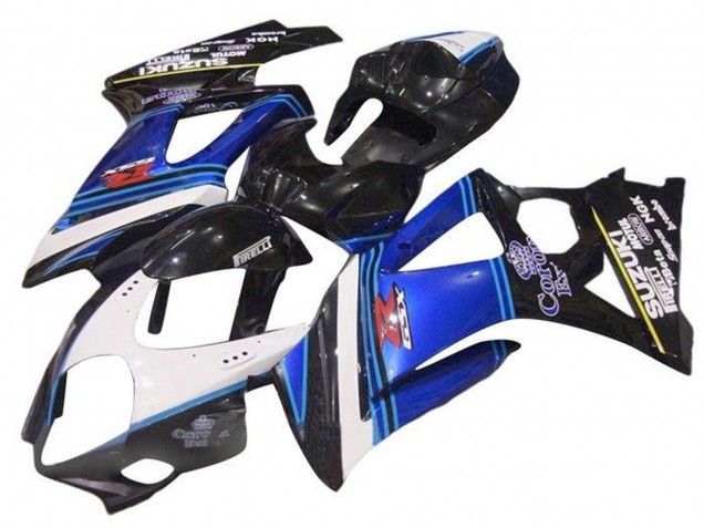 2005-2006 Glossy Black Blue White Corona Suzuki GSXR 1000 Motorcycle Fairings