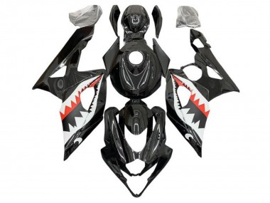 2005-2006 Black White Red Shark Suzuki GSXR 1000 Motorcycle Fairings
