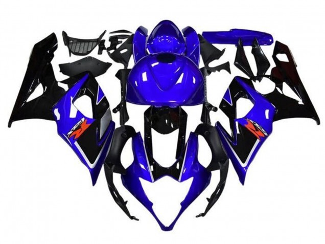 2005-2006 Blue Black White Stripe Suzuki GSXR 1000 Motorcycle Fairings