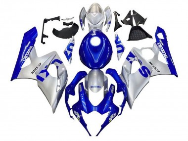 2005-2006 Blue Silver Suzuki GSXR 1000 Motorcycle Fairings