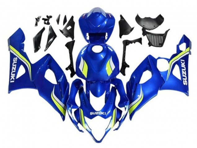 2005-2006 Blue Yellow White Suzuki GSXR 1000 Motorcycle Fairings