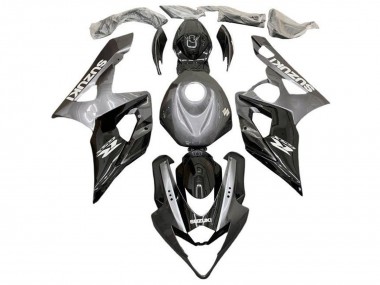 2005-2006 Silver Black Suzuki GSXR 1000 Motorcycle Fairings