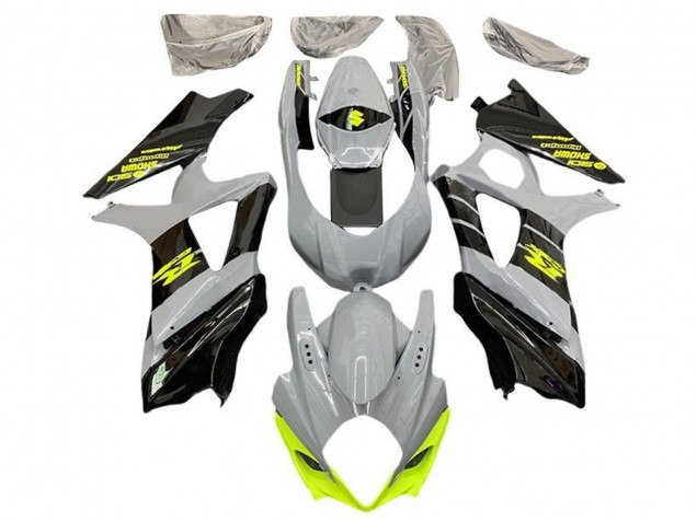 2005-2006 Grey Black Neon Yellow Suzuki GSXR 1000 Motorcycle Fairings