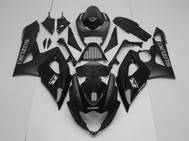 2005-2006 Glossy Black Matte Black Suzuki GSXR 1000 Motorcycle Fairing