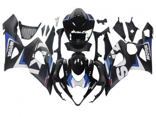 2005-2006 Matte Black Blue White Suzuki GSXR 1000 Motorcycle Fairings