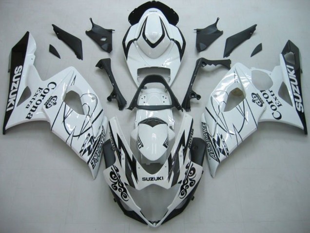 2005-2006 White Black Alstare Corona Suzuki GSXR 1000 Motorcycle Fairings