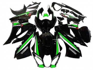 2017-2024 Black Green White Stripe Suzuki GSXR1000 Motorcycle Fairings