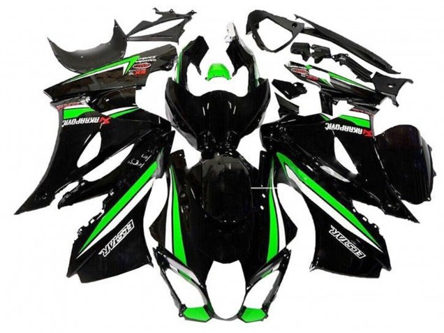 2017-2024 Black Green White Stripe Suzuki GSXR1000 Motorcycle Fairings