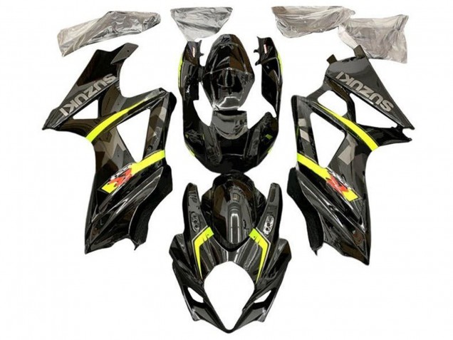 2007-2008 Black Yellow Red Grey Suzuki GSXR 1000 Motorcycle Fairings