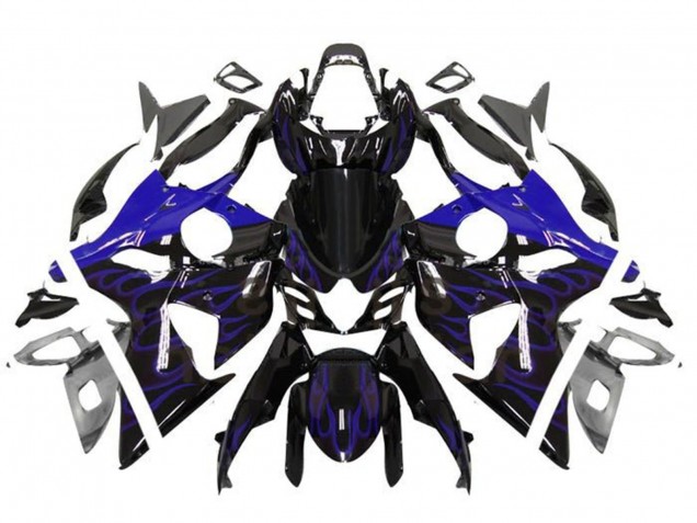 2009-2016 Glossy Black Blue Flame Suzuki GSXR 1000 Motorcycle Fairings