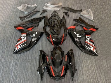 2009-2016 Black Red White Jaws Shark Suzuki GSXR 1000 Motorcycle Fairings