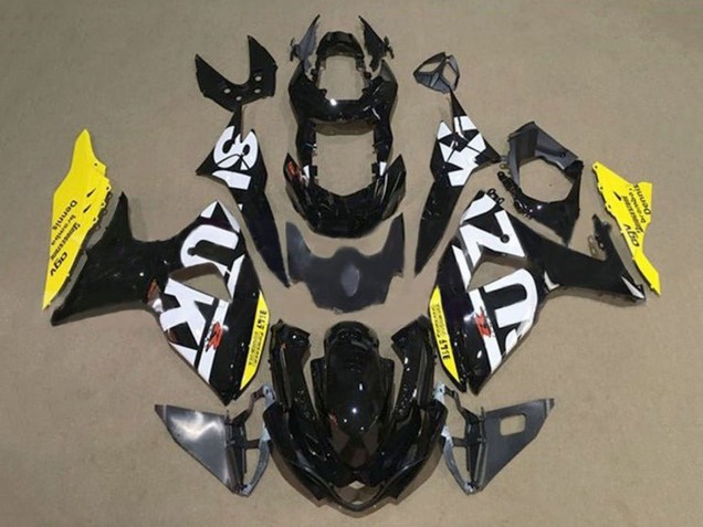 2009-2016 Black White Yellow Suzuki GSXR 1000 Motorcycle Fairings