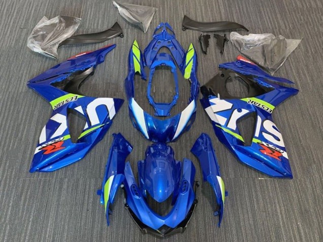 2009-2016 Blue Neon Green White Ecstar Suzuki GSXR 1000 Motorcycle Fairings