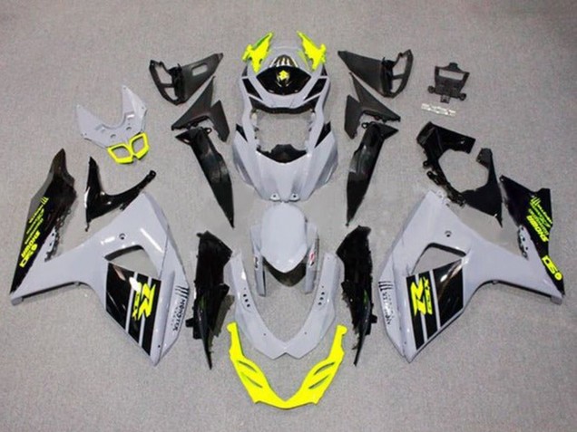 2009-2016 Grey Neon Yellow Black Suzuki GSXR 1000 Motorcycle Fairings