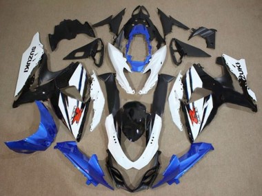 2009-2016 White Blue Black Suzuki GSXR 1000 Motorcycle Fairings Kit