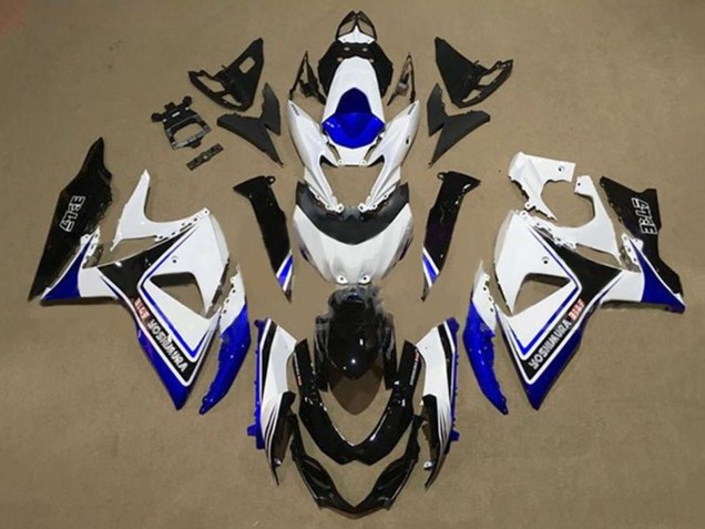 2009-2016 White Blue Black Yoshimura Suzuki GSXR 1000 Motorcycle Fairings