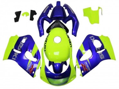 1996-2000 Blue Yellow Suzuki GSXR 600 / GSXR 750 Motorcycle Fairings