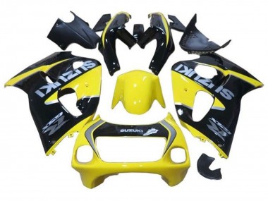 1996-2000 Yellow Black Silver Suzuki GSXR 600 / GSXR 750 Motorcycle Fairings