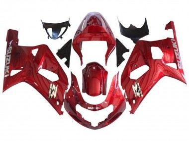 2001-2003 Red Chrome Suzuki GSXR 600 / GSXR 750 Motorcycle Fairings