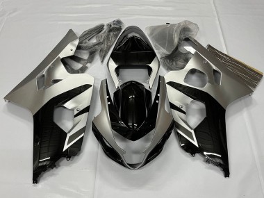2001-2003 Silver Glossy Black Suzuki GSXR 600 / GSXR 750 Motorcycle Fairings