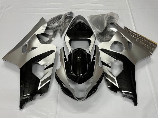 2001-2003 Silver Glossy Black Suzuki GSXR 600 / GSXR 750 Motorcycle Fairings