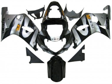 2001-2003 Silver Black Yellow Suzuki GSXR 600 / GSXR 750 Motorcycle Fairings