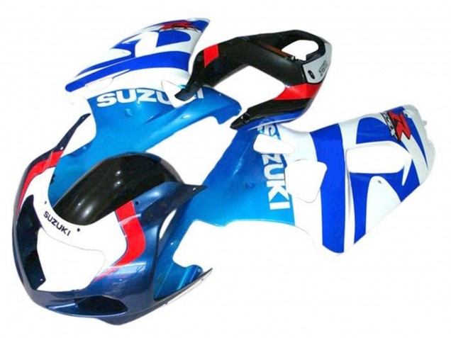 2001-2003 White Blue Red Black Suzuki GSXR 600 / GSXR 750 Motorcycle Fairings