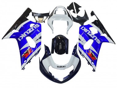 2001-2003 White Blue Glossy Black Red Suzuki GSXR 600 / GSXR 750 Motorcycle Fairings