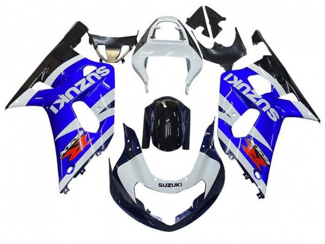 2001-2003 White Blue Glossy Black Red Suzuki GSXR 600 / GSXR 750 Motorcycle Fairings
