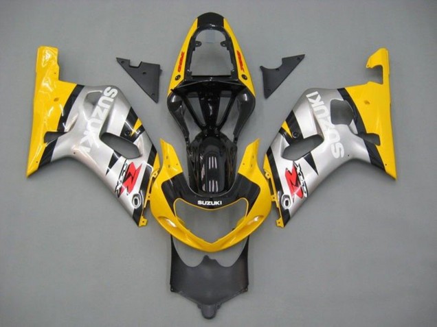 2001-2003 Yellow Silver Glossy Black Red Suzuki GSXR 600 / GSXR 750 Motorcycle Fairings