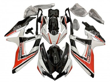 2008-2010 White Orange Glossy Black Yoshimura Suzuki GSXR 600 / GSXR 750 Motorcycle Fairings