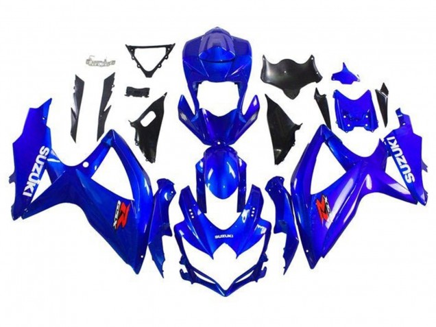 2008-2010 Blue White Red Suzuki GSXR 600 / GSXR 750 Motorcycle Fairing