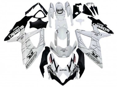 2008-2010 White Black Alstare Corona Extra Motul Suzuki GSXR 600 / GSXR 750 Motorcycle Fairings