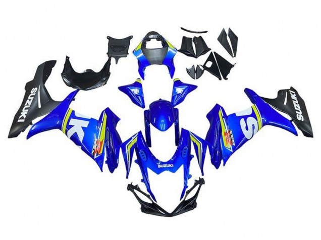 2011-2024 White Blue Yellow Black Suzuki GSXR 600 / GSXR 750 Motorcycle Fairings