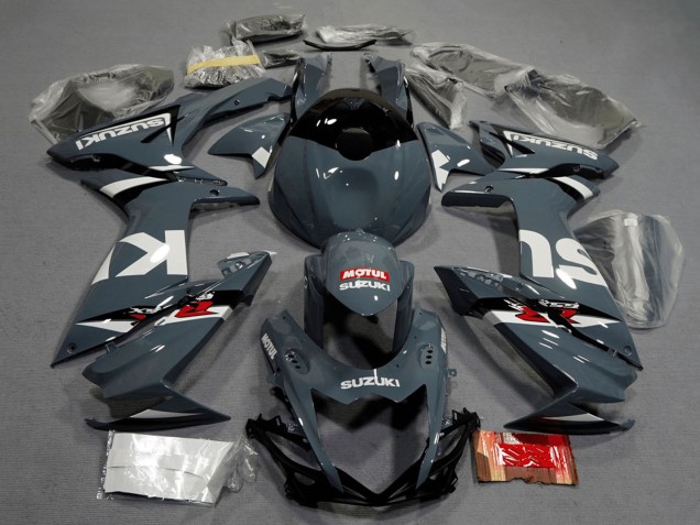 2011-2024 Dark Nardo Grey White Black Red Motul Suzuki GSXR 600 / GSXR 750 Motorcycle Fairings