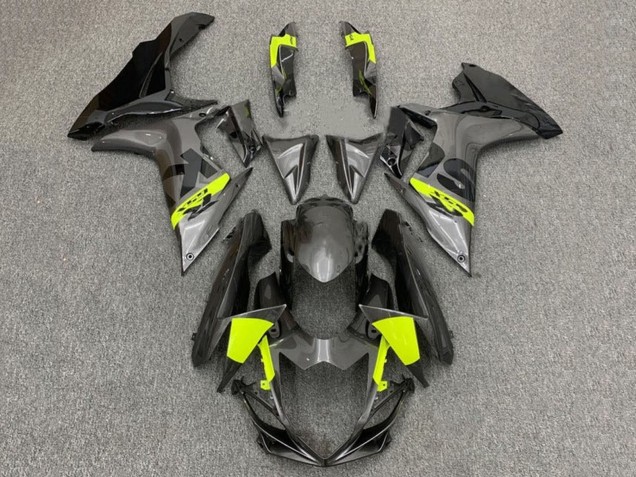 2011-2024 Grey Black Neon Yellow Suzuki GSXR 600 / GSXR 750 Motorcycle Fairings