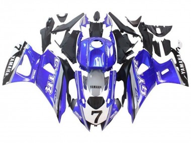 2021-2024 Blue Grey White GYTR Yamaha YZF R7 Motorcycle Fairings