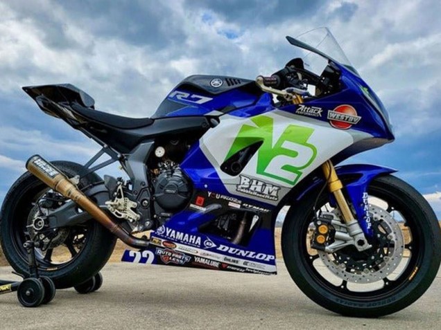 2021-2024 Blue N2 Yamaha YZF R7 Motorcycle Fairings