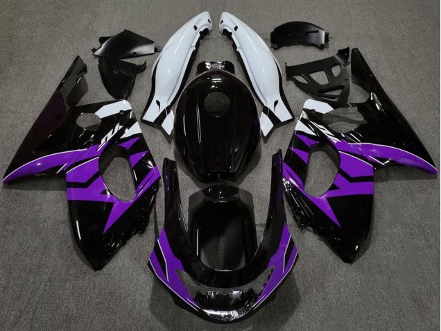 1996-2007 Glossy Black Purple White Yamaha YZF600R Thundercat Motorcycle Fairings