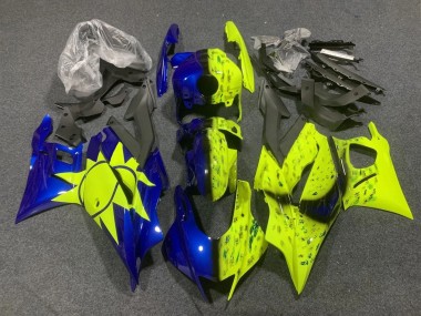 2019-2021 Yellow Blue Yamaha YZF R3/R25 Motorcycle Fairings